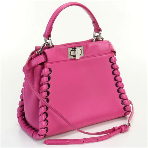 fendi mini peekaboo whipstitch
